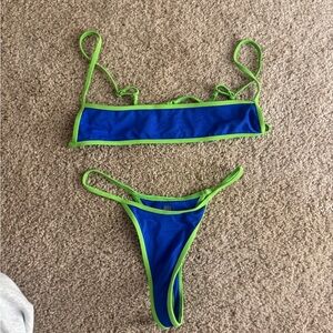 GOI Blue and Green Bikini Set